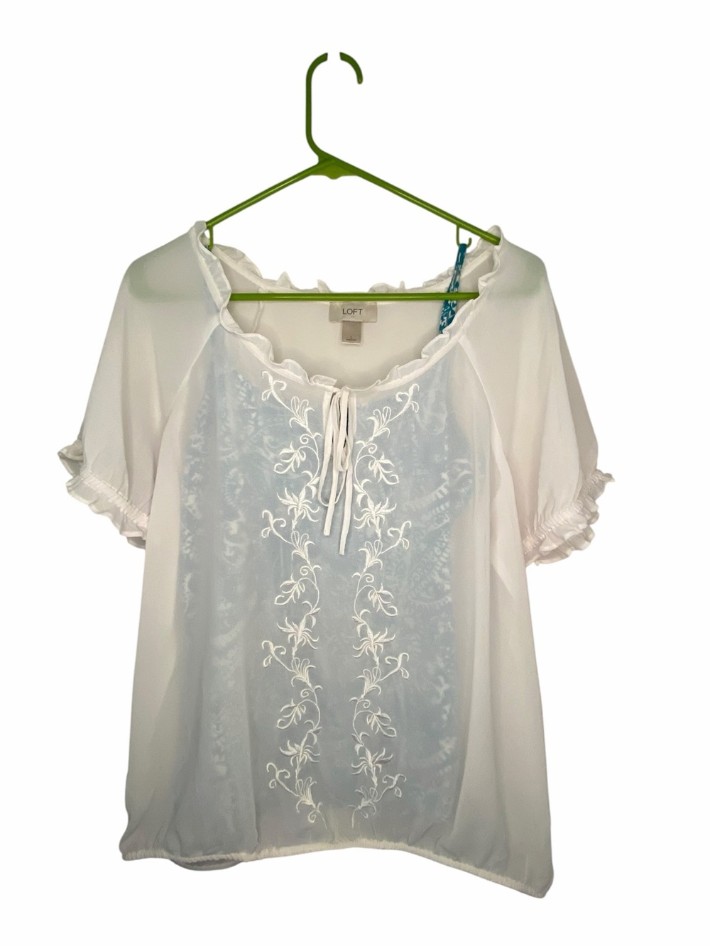 LOFT Blue Paisley Spaghetti Strap Cami